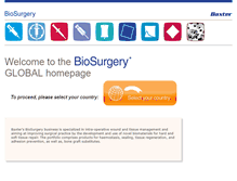 Tablet Screenshot of baxterbiosurgery.com